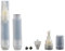 Lot de 2 marqueurs vides à tête inclinée de 8 mm - Fournitures d'art - Stylo de peinture acrylique rechargeable pour peinture artistique