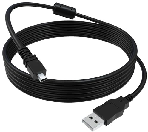 USB PC Camera Data Sync and Charging Cable Compatible with Panasonic Lumix Camera DMC-ZS25 DMC-TZ35 DMC G7 ZS40 ZS50 SZ3 FT20 FS20 FX3 FX30 FX33 FX35 TZ8 TZ11 TZ15 FX80 FX9 and More (3.3ft)