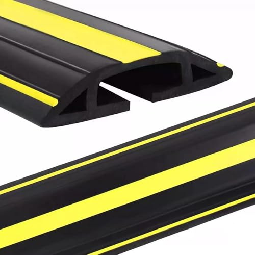 LYXBKSW Dossi Artificiali a 3 Canali per Strada, Pedane Passacavo per Cavi sul Pavimento, Facili da Srotolare, per Garage(3m/9.8ft)
