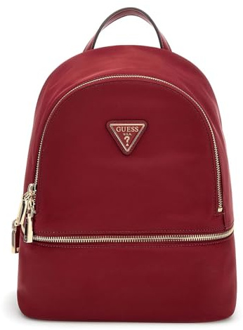 GUESS Rucksack Follie Travel Small Backpack Rust Red dunkelrot