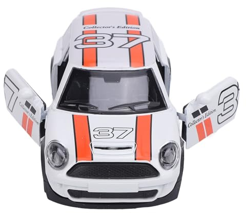 Jiawu Legierungs-Rennwagen-Modellspielzeug, Exquisites Modellauto-Spielzeug Im Maßstab 1:32 für, Zum Spielen und Ausstellen, Batterietyp: AG13 X3 (White)