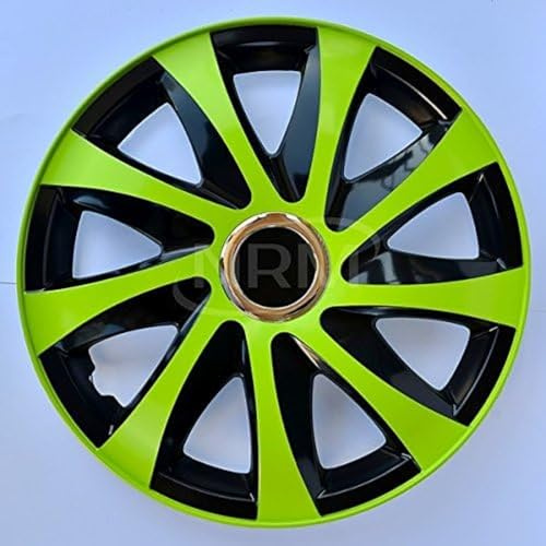 Drift Extra Wheel Trim Green / Black 13 Inch Set of 4