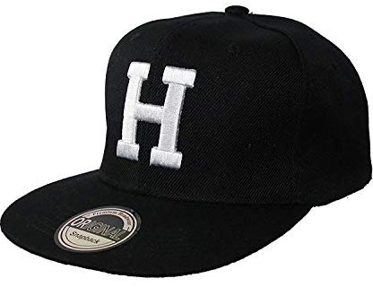 Buchstaben Initialen Snapback Cap Black & White (H)