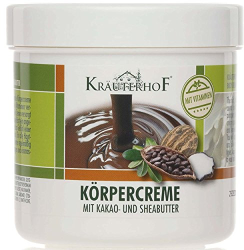 Kräuterhof 2er Vorteilspack Körpercreme mit Kakao- und Sheabutter, 2 Dosen a 250ml