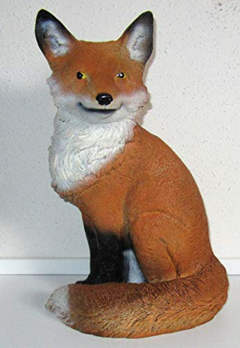 DEKO Dekofigur/Figur Fuchs/Dekofigur/Polyresin/Wetterfest/Gartendeko/Fuchsfigur