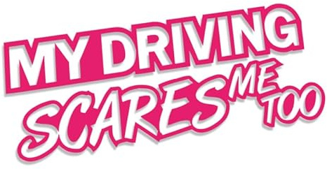 Decus Shop My Driving Scares ME Too L 0063 (rosa) // Sticker OEM JDM Style Aufkleber