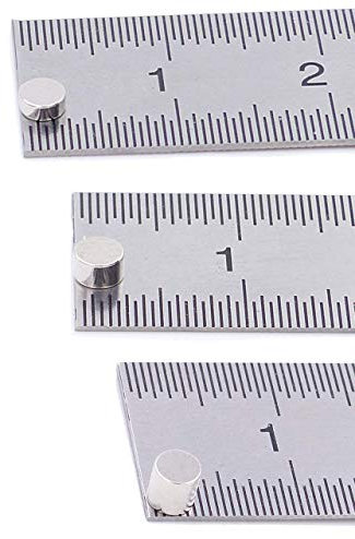 Brudazon | 30 Mini Scheiben-Magnete Set 3x1mm + 3x2mm + 3x3mm | N52 stärkste Stufe - Neodym-Magnete ultrastark | Power-Magnet für Modellbau, Basteln | Magnetscheibe extra stark