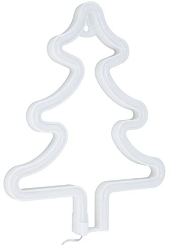 Yuecoom LED Neon Sign Light, Weihnachtsbaum wasserdichte Batterie USB Powered Dekorative LED Neon Sign für Weihnachtshochzeitsparty