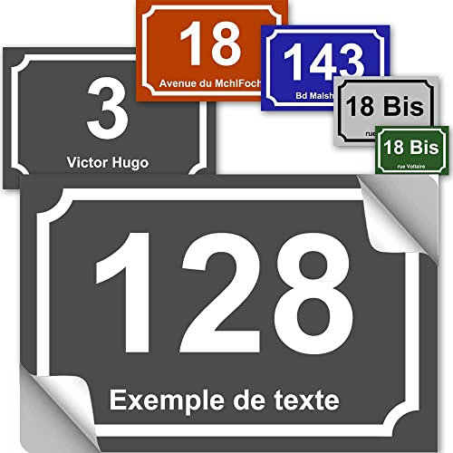 Autocollant numéro de maison - collection classique : À Personnaliser…