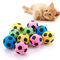 cobee 10 Stück 4 cm Schwamm Katzen Bälle Spielzeug, große Katzenspielzeug Bälle Schaumstoff Fußball Spielzeug Bälle Aktivität Katzen Spielspielzeug Interaktives Ball Spielzeug für Indoor Katze