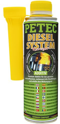 Petec Dieselsystem-Reiniger zum Lösen von Verschmutzungen & Verharzungen sowie zum Reinigen des Kraftstoffsystems bei Dieselmotoren, 300 ml