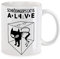 Urban Backwoods Schrödinger's Cat Is Alive Dead I Tasse Avec Slogan Tasse à Café