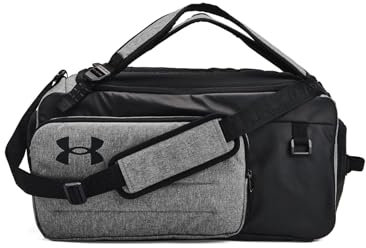 Under Armour Contain Duo - Bolsa de Lona Color Gris, M, Castlerock Medium Heather/Black/White, Castlerock, M, Bolsos de Mano