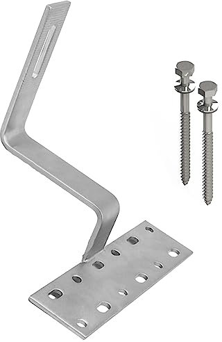 FUBESK Crochet de toit photovoltaïque réglable pour montage en Support de panneau PV en acier inoxydable pour montage d'accessoires de montage de panneaux solaires