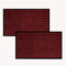 Imperial Rooms Burgundy Door Mat Non Slip –2 Pack Rubber mat 50x80cm Machine Washable Door Matts indoor Dirt Trapper Super Absorbent Door Mats Outdoor