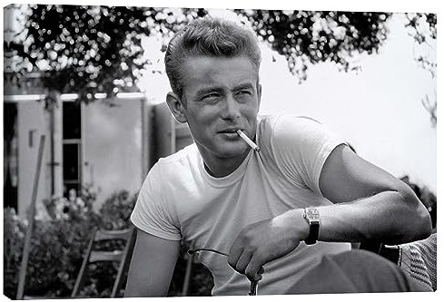 Posterlounge James Dean, ... denn sie wissen nicht, was sie tun, 1955 Leinwandbild 30 x 20 cm Schwarz-Weiß Wandbilder Wanddeko