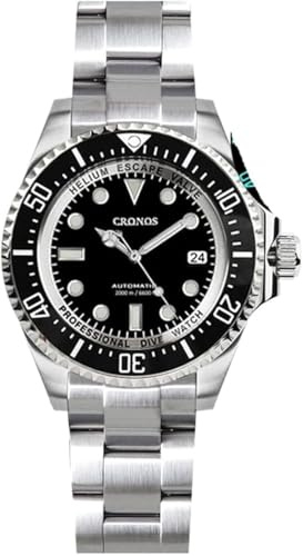 HILLEO Cronos PT5000 Automatik Tauchen Herrenuhren Edelstahl 3000 Meter Wasserdicht Professionelle Taucheruhr