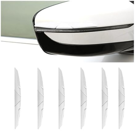 CGEAMDY 6 Stück Auto Türkantenschutz Aufkleber, Auto-Kratzschutz Für Die Seitentür, Universal Stoßstange Guard Anti-Scratch Protector Trim Aufkleber für LKW(Weiß)