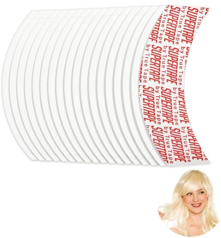 Yuqilin 42 Stück Perücken Kleber, Wasserdicht Wig Glue, Starker Klebstoff Perückenkleber, Unsichtbar Tape Extensions Kleber, Tapes Klebestreifen Extensions, Fashion Tape für Spitzenperücke