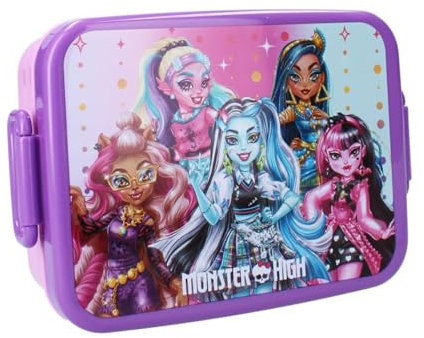 My sweety pop - Lunch Box - Monster High - For Kids - Nursery - School - Holiday - Meal - 16cm - For Girls - Purple/Pink - Gift Idea