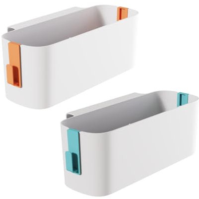 Bettablage Zum Einhängen, 2 Stück Bett Organizer Zum Einhängen, Bett Organizer, Nachttisch Bett Bettablage Betttasche Boxen mit 2 Abnehmbarer Haken, Hängebett Organizer Aufbewahrungskorb, für Büro