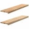 vidaXL Fensterbänke 2 Stk. Unbehandelt 110x25x2 cm Massivholz Eiche, Fensterbrett, Holz Treppenstufe, Holz Fensterbrett, Fensterbank Eichenholz