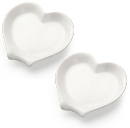 Löffelablage 2er Set Küchenlöffelhalter aus Keramik Kaffe Löffel Ablage (weiß)