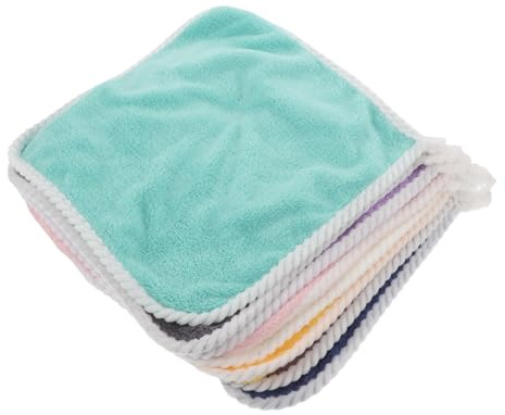 ASAKKURA 8stücke Babywaschlappen Aus Flanell Handtücher Für Neugeborene Mit Schlaufe Waschlappen Für Junge Mädchen Zum Waschen Quadratisches Design Für Küche Und Badezimmer