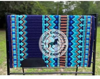 EQUIEMPRESS Sattelunterlage Western Show/Westernsatteldecke aus Neuseelandwolle, Top Wool Pad Sensor Flex (Anpassung möglich) A-150 (34 x 38)