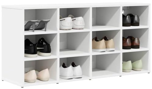 vidaXL Shoe Bench - Perfect for Entryway, A Top Organizer for the Mudroom and Hallway, Shoe Cabinet with a Minimalist Look