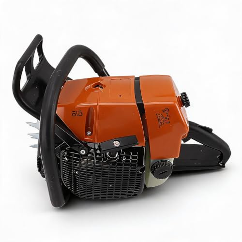 Vvikizy G660 Benzin-Kettensägen-Antriebskopf, Langlebiges, Verschleißfestes, Tragbares Design mit Schallwand, Ergonomischer Griff, Schnellstopp-Steuerung, für das Sägen von Bäumen zu