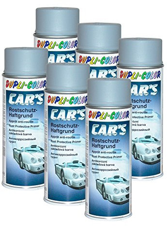 6x Dupli-Color Cars Rostschutz Haftgrund Spray grau 400 ml 385889