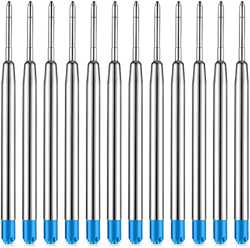 30 Stück Kugelschreiber, nachfüllbar, Ersatzminen aus Metall, Nachfüllpackung, Kugelschreiber, Blau