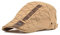 Adantico Herren Baumwolle Schirmmützen Beret Cap (Khaki)