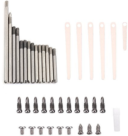 Klarinette Reparatur Teile Set, Rollen Schrauben Clarinet Federn Befestigungsschrauben Einstellschraube