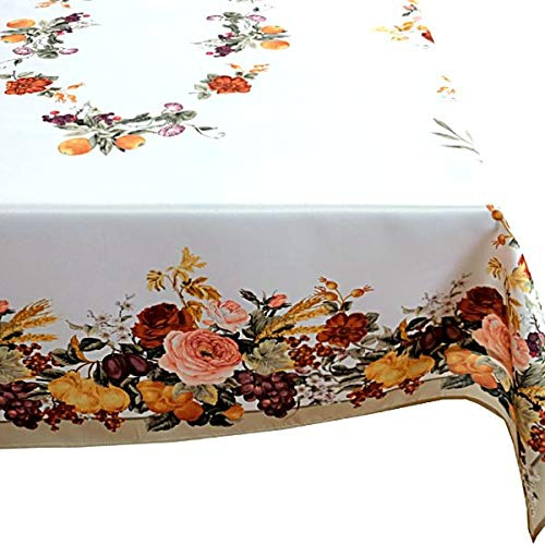 Raebel Tischdecke Pflegeleicht Tischtuch Decke Rosendecke Herbst Druckdecke 130x170 cm