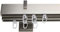 Stylelex Tetra Edelstahl-Optik 2-läufig - Träger 9,1cm - Rechteckig - 400cm - Endkappe