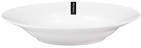 D&F Fine Bone China Soup Plate Set of 6 (White), Father's Day Gift, Gift for Dad, Tableware