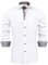 J.VER Herren Hemd Regular Fit Langarm Herrenhemden Freizeithemd Regular Businesshemd Elastiscer Musterhemd,Weiß Schwarz,M