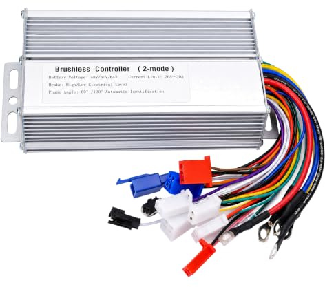 Yosoo Health Gear Brushless Motor Controller für Roller – 48V-64V 1000W-1500W, Bürstenloser Gleichstrommotor Drehzahlregler Steuerung