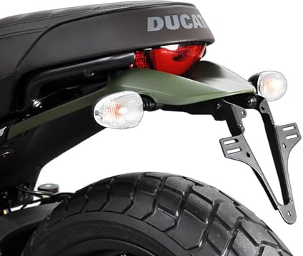 ZIEGER Basic Kennzeichenhalter kompatibel mit Ducati Scrambler 800 BJ 2015-17