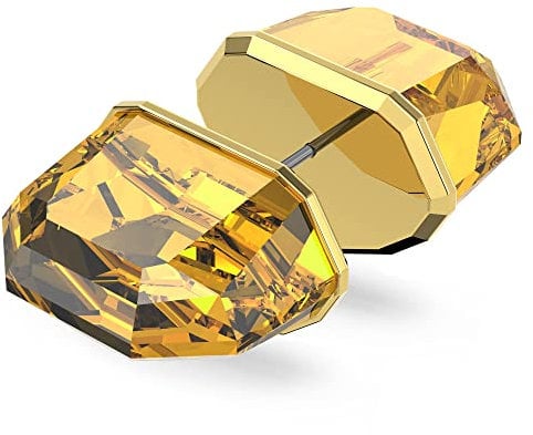 Swarovski Lucent Ohrstecker, Einzelner, vergoldeter Ohrring mit Gelbem Swarovski Kristall