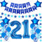 Luftballons 21. geburtstag mann deko blau,Geburtstagsdeko 21 jahre mann,Folienballon 21 Geburtstag Dekoration männer,deko 21. Geburtstag Mann Deko blau,geburtstags banner 21 geburtstag deko