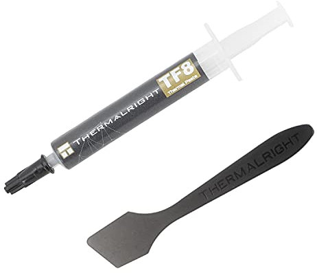 Thermalright TF8 2g High Performance Thermal Paste 13.8W/m.k, High performance thermal paste for Processor/CPU/GPU/IC/All Coolers, 2 Grams,With a spatula tool(TF8 2g)