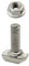 Hammerschraube T-Schraube M6 20mm Nut 8 für Aluprofil 30-er 10 Stück + Mutter