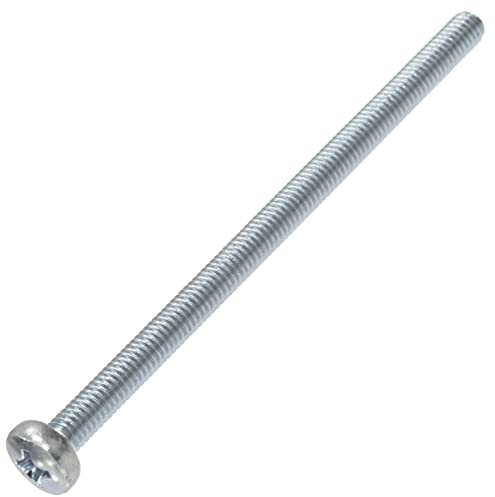 AERZETIX - C59891 - Set di 10 Viti di metallo a testa cilindrica M4x70mm con impronta PH2 - bullone di montaggio - DIN 7985 - durezza 4.8 - acciaio al carbonio - colore argento