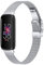 Kompatibel mit Fitbit Inspire 3 Bändern, verstellbares, atmungsaktives Edelstahl-Uhrenarmband, Ersatz-Metallarmband, Armband für Inspire 3 Fitness-Wellness-Tracker, Damen und Herren (Silber)