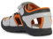 Geox J VANIETT Boy A Sandal, Grey/ORANGE, 34 EU