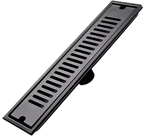 Drenaje De Ducha Lineal Con Rejilla De Patrón VERTI-LINE Extraíble, Desagüe De Piso De Ducha Rectangular De Acero Inoxidable 304 Cepillado, Desagüe De Ducha De Piso