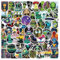 AUCEKO 62 Stück Außerirdische Aufkleber Pack Space Alien Sticker Set wasserdichte Vinyl Sticker für Laptop Kinder Autos Motorrad Fahrrad Skateboard Gepäck Koffer Computer Aufkleber Graffiti Decal